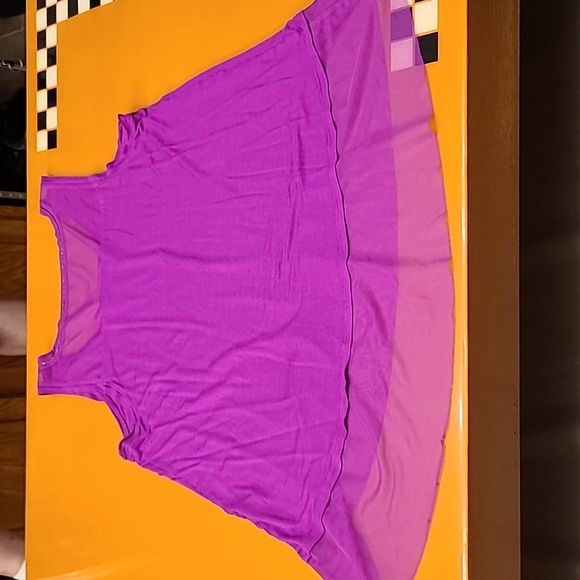 Jennifer Lopez Women's Pink Tank Top, Purple/Pink Mesh on bottom & top back - Picture 5 of 6